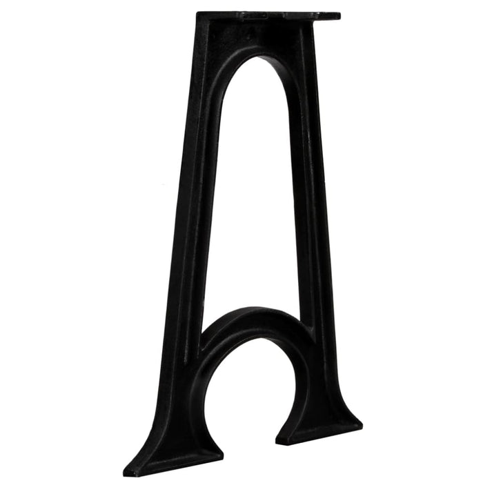 Dining Table Legs 2 Pcs With Arched Base A-frame Cast Iron