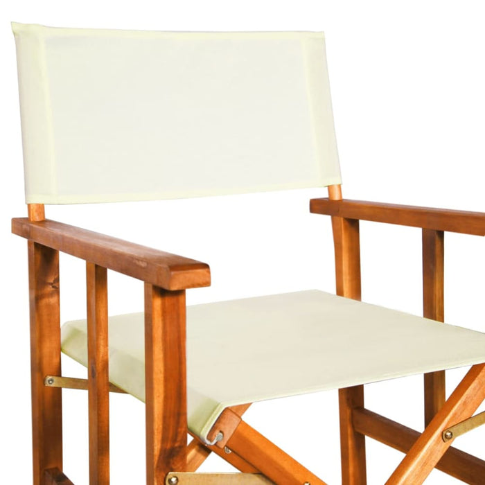 Director’s Chairs 2 Pcs Solid Acacia Wood Apkal