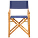 Director’s Chairs 2 Pcs Solid Acacia Wood Blue Apkan