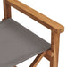 Director’s Chairs 2 Pcs Solid Wood Teak Grey Toatlxk