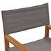 Director’s Chairs 2 Pcs Solid Wood Teak Grey Toatlxk