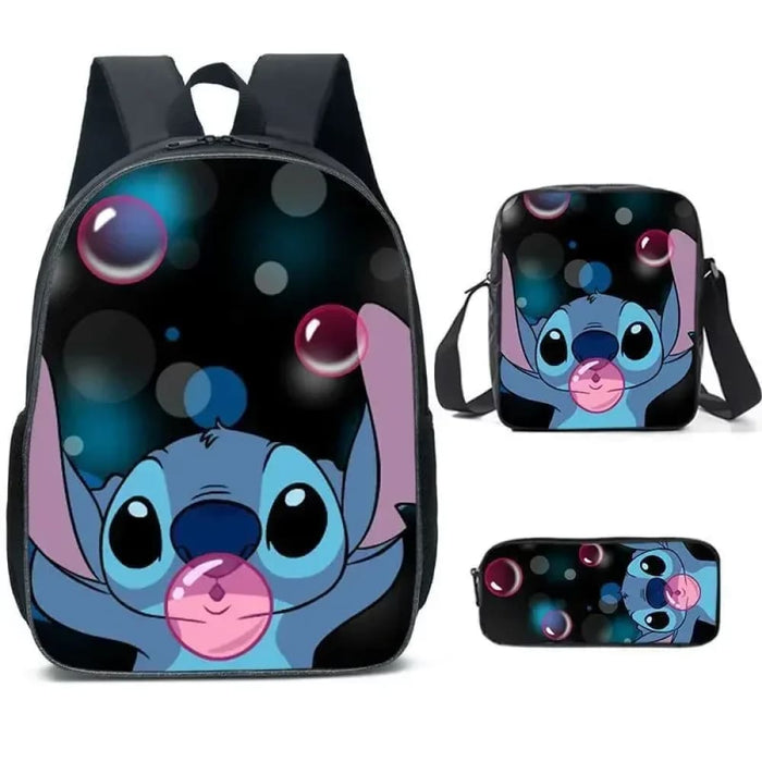 Disney Stitch School Bag Set For Students