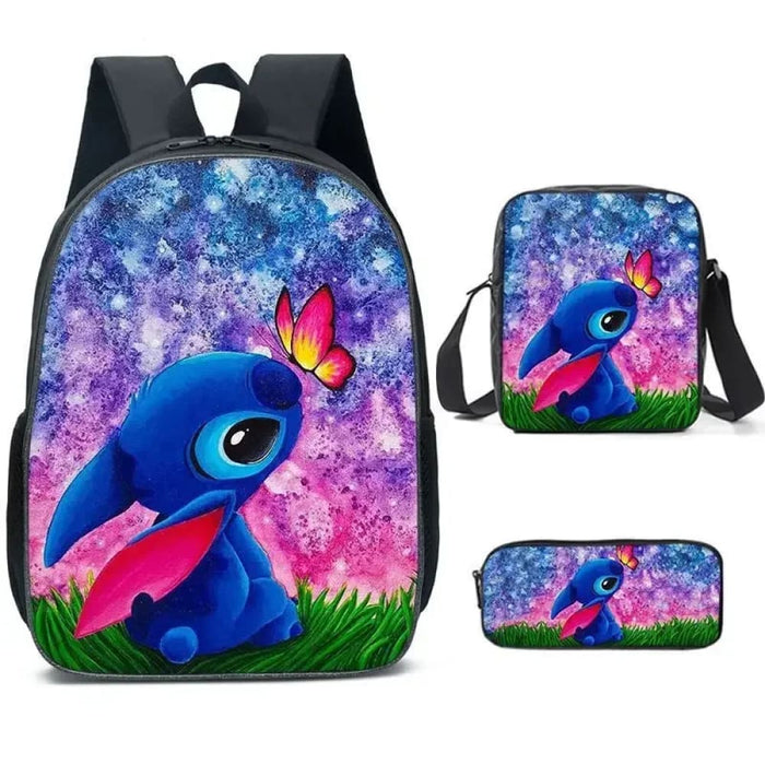 Disney Stitch School Bag Set For Students