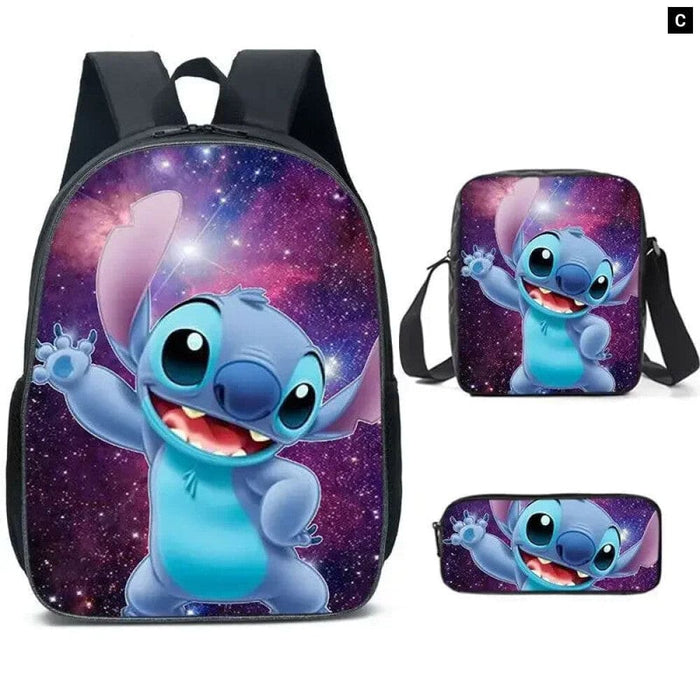 Disney Stitch School Bag Set For Students