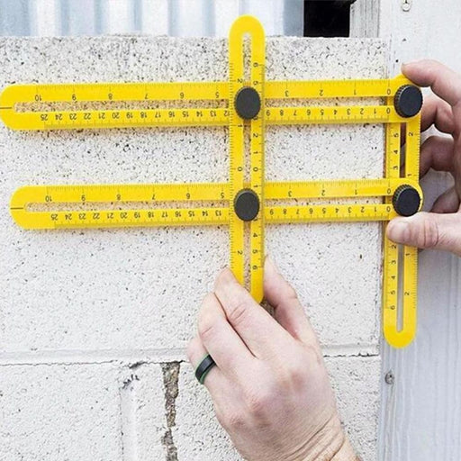 Diy Four-sided Angle Measuring Ruler Layout Tool