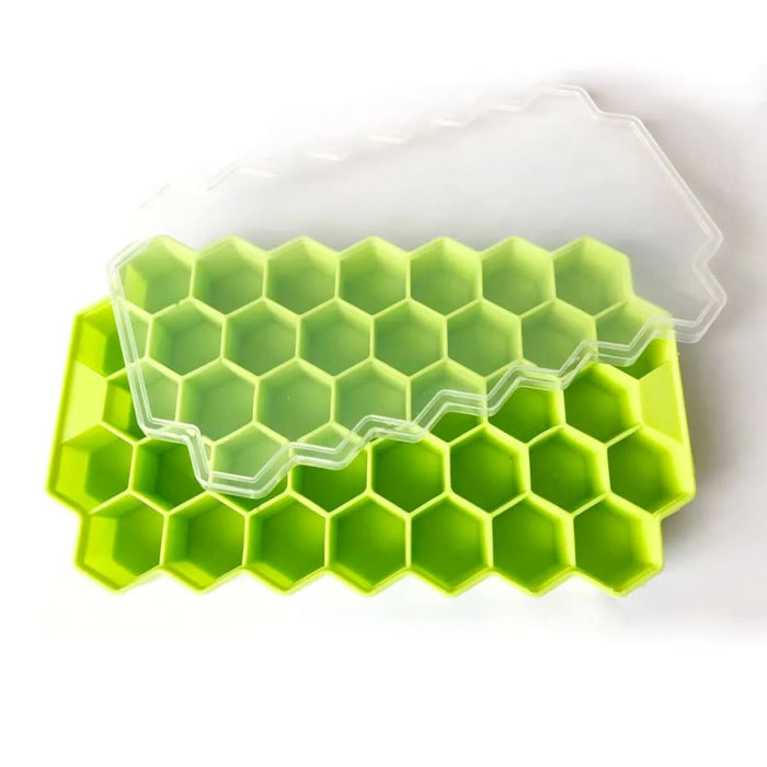 Diy Honeycomb Ice Cube Tray With Lid 37 Lattice Mold