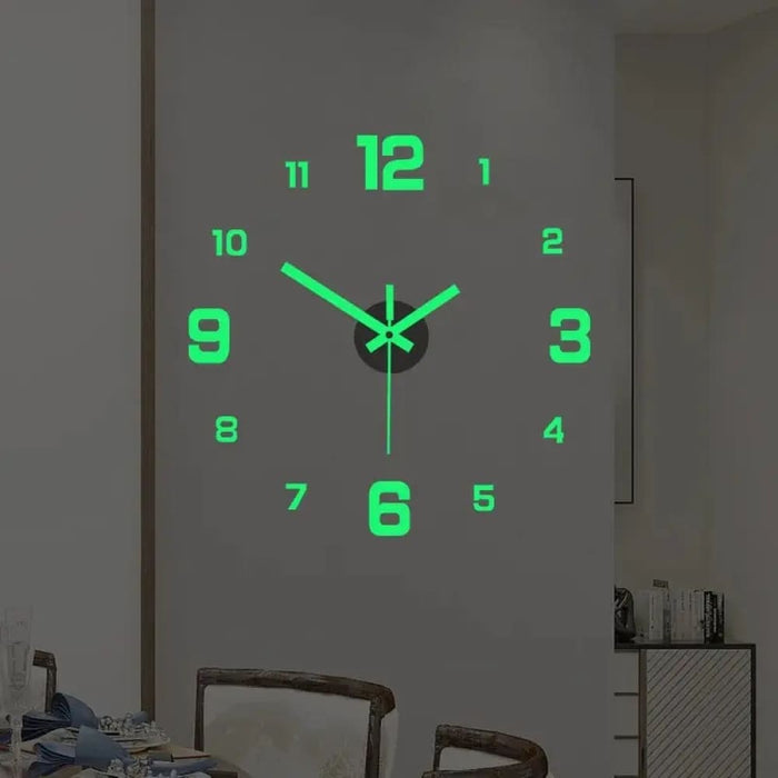 Diy Luminous Wall Clock For Study Or Living Room