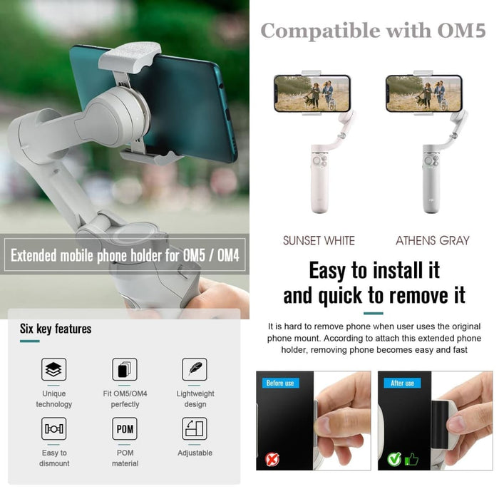 For Dji Om4 Handheld Gimbal Quick Release Magnetic Buckle