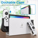 Dockable Case Compatible With Nintendo Switch Oled Game