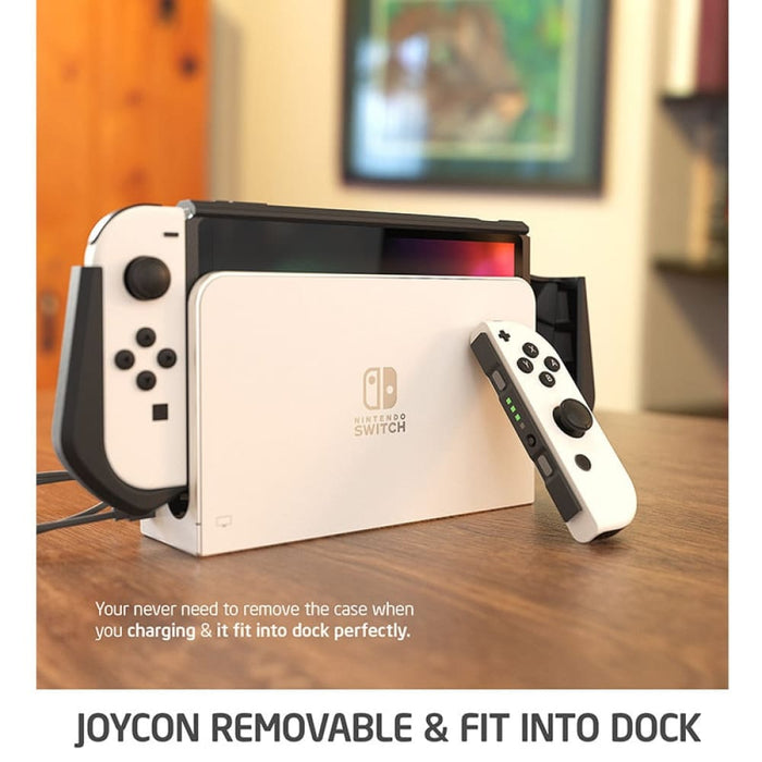 Dockable Tpu Grip Protective Cover For Nintendo Switch Oled