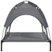 Dog Bed With Canopy Anthracite Oxford Fabric And Steel