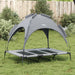 Dog Bed With Canopy Anthracite Oxford Fabric And Steel