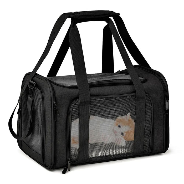 Dog Carrier Bag Soft Side Backpack Cat Pet Carriers Travel