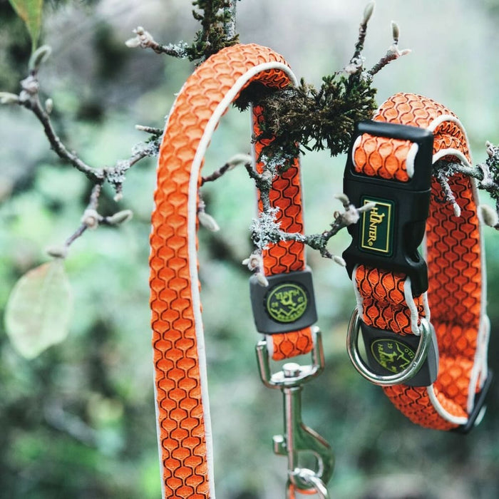 Dog Collar By Hunter Basic Thread Orange Size s