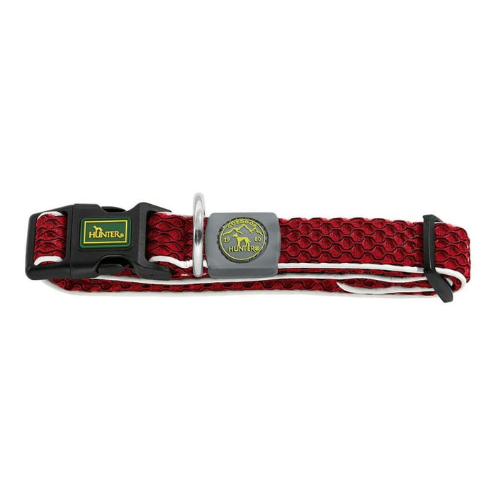 Dog Collar By Hunter Basic Thread Red 20