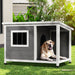 Dog Kennel House Large Wooden Outdoor Pet Kennels Indoor