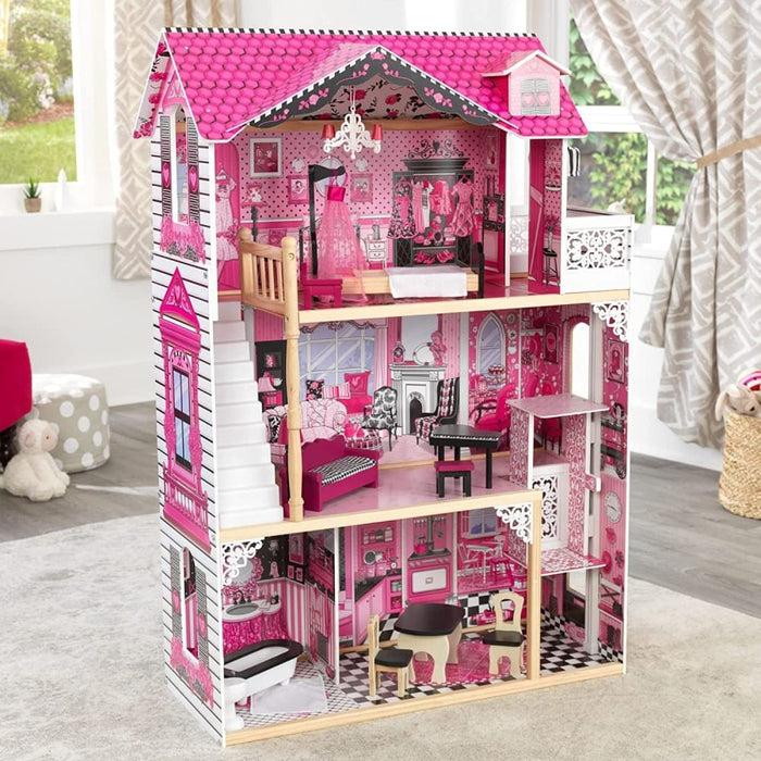 Dollhouse With Furniture For Kids 120 x 83 40 Cm (model 6)