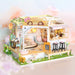 Dollhouse Miniature With Furniture Kit Plus Dust Proof