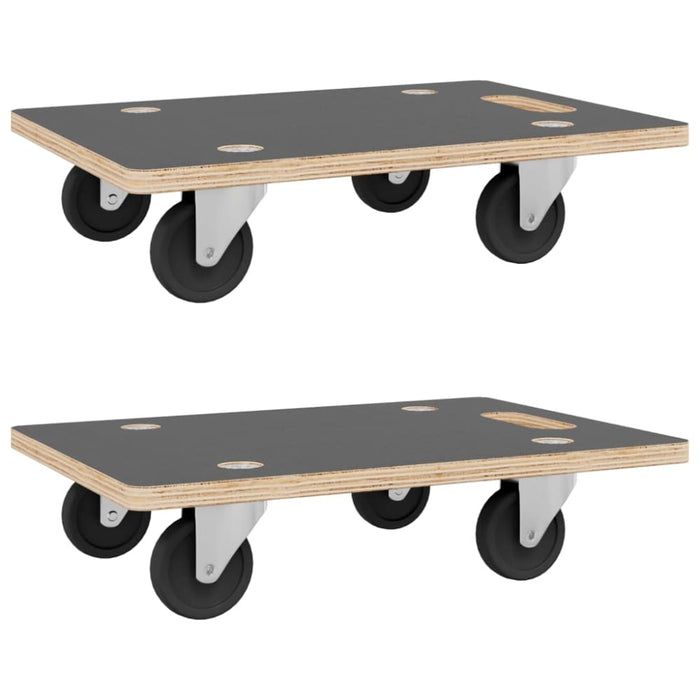 Dolly Trolleys 2 Pcs Rectangular 60x40x11.5 Cm Opankb