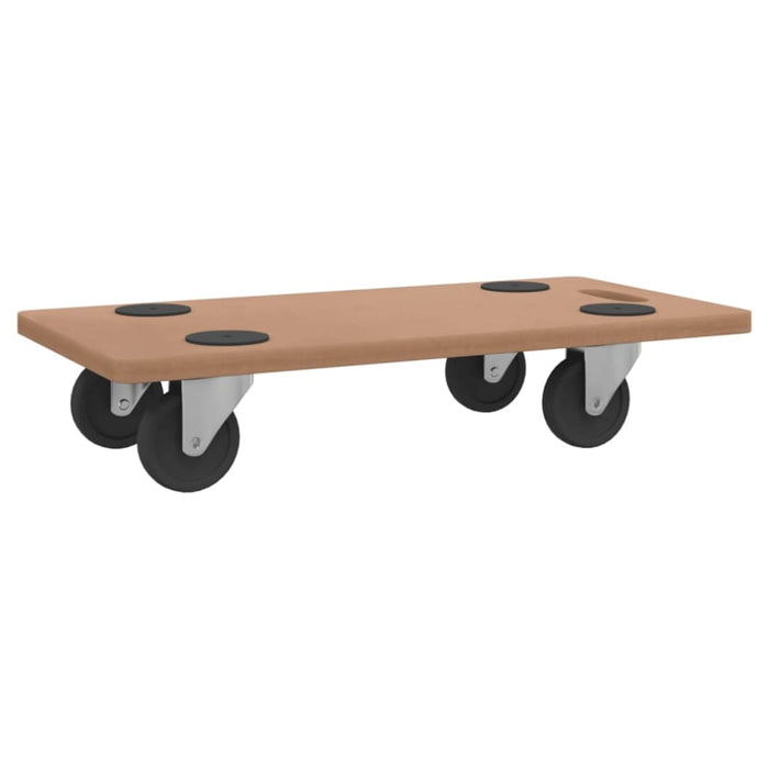 Dolly Trolleys 2 Pcs Rectangular Engineered Wood Opannp