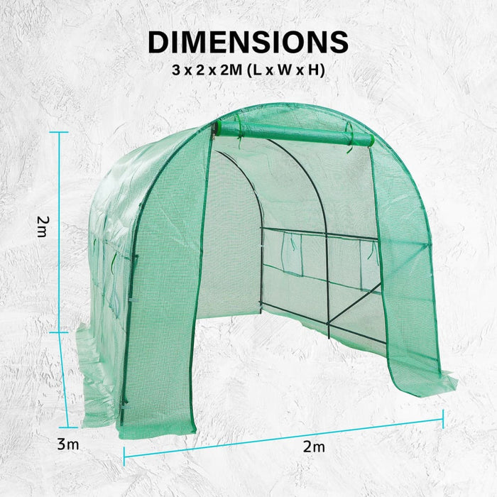 Dome Tunnel 300cm Garden Greenhouse Shed Pe Cover Only