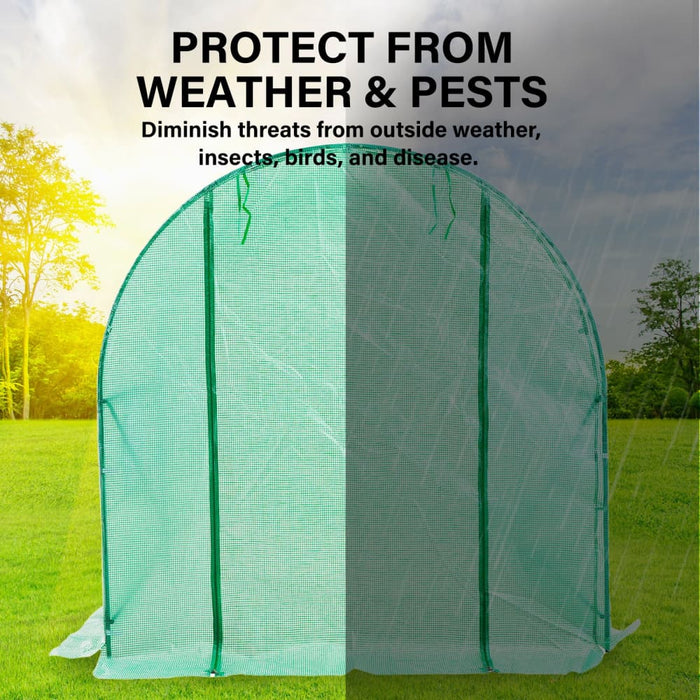 Dome Tunnel 300cm Garden Greenhouse Shed Pe Cover Only