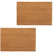 Doormats 2 Pcs Coir 24 Mm 40x60 Cm Natural Otxltk