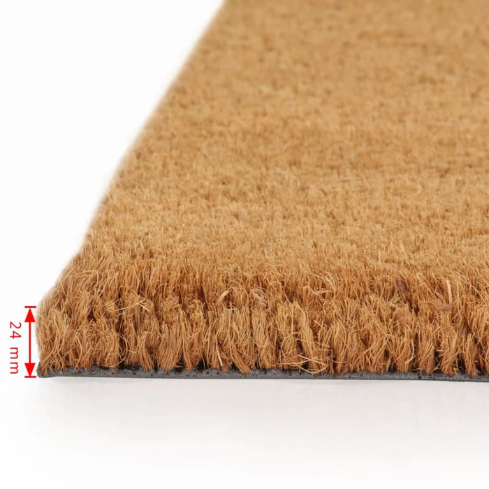 Doormats 2 Pcs Coir 24 Mm 40x60 Cm Natural Otxltk