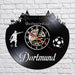 Dortmund City Skyline Led Vinyl Record Wall Clock German