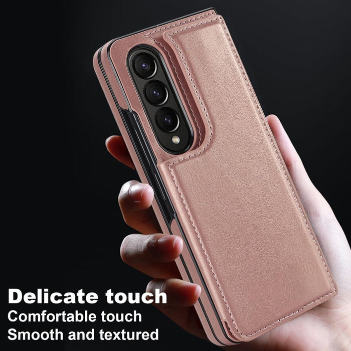 Double Buckle Pu Phone Case Full Coverage For Samsung