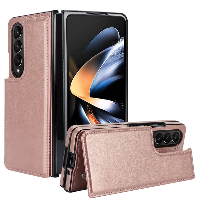 Double Buckle Pu Phone Case Full Coverage For Samsung