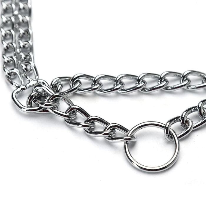 Double Row Chain Dog Collar