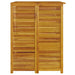 Double Garbage Bin Shed 140x89x117 Cm Solid Wood Acacia