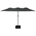 Nz Local Stock-double-head Parasol Anthracite 449x245 Cm