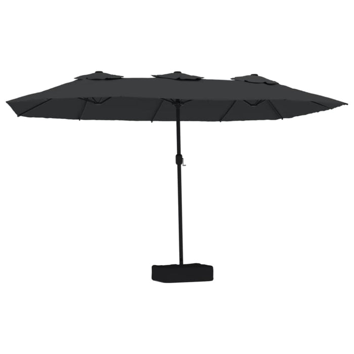 Double-head Parasol Black 449x245 Cm Tlxkpo