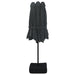 Double-head Parasol Black 449x245 Cm Tlxkpo