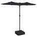 Double-head Parasol With Leds Black 316x240 Cm Tlxkip