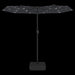 Double-head Parasol With Leds Black 316x240 Cm Tlxkip