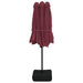 Double-head Parasol With Leds Bordeaux Red 449x245 Cm Tlxkpi