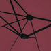 Double-head Parasol With Leds Bordeaux Red 449x245 Cm Tlxkpi