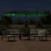 Double-head Parasol With Leds Green 449x245 Cm Tlxkpa