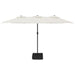 Double-head Parasol Sand White 449x245 Cm Tlxkap