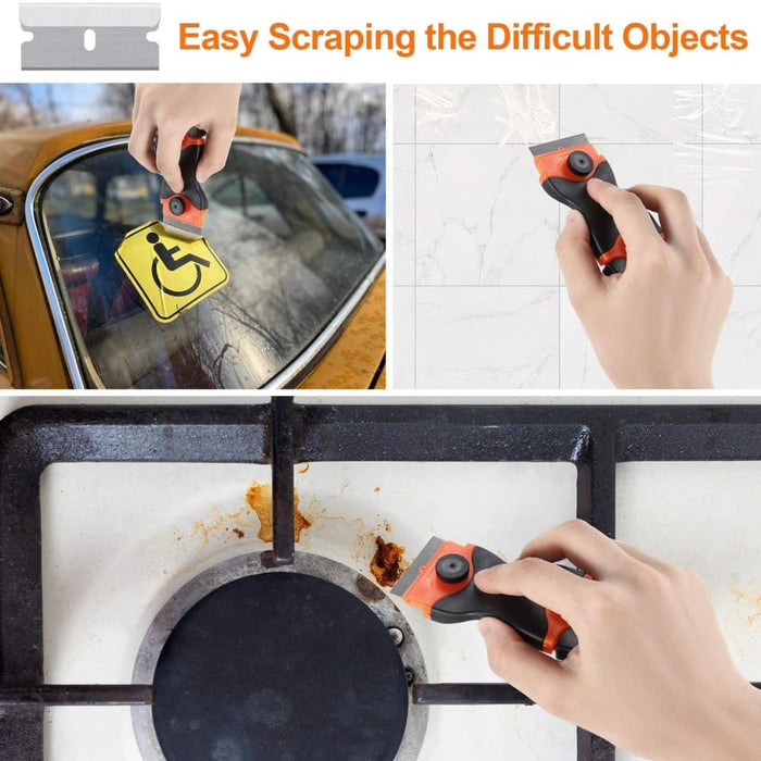 Double Headed Scraper Blade Glue Squeegee Remover Cleaner