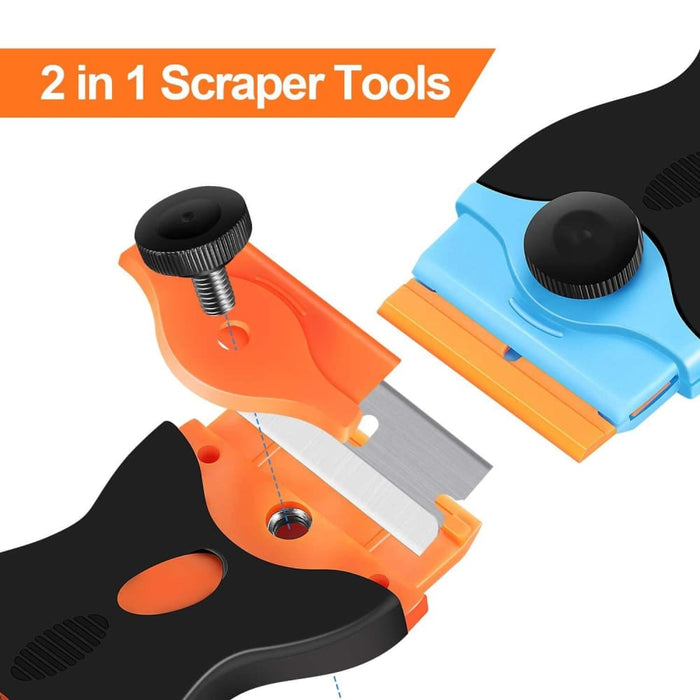 Double Headed Scraper Blade Glue Squeegee Remover Cleaner