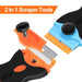 Double Headed Scraper Blade Glue Squeegee Remover Cleaner