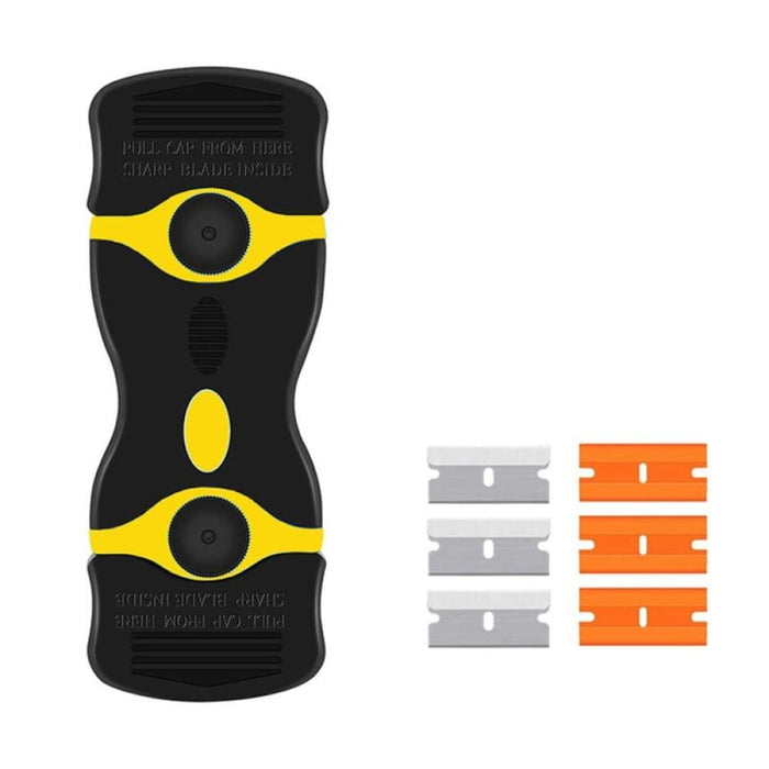 Double Headed Scraper Blade Glue Squeegee Remover Cleaner