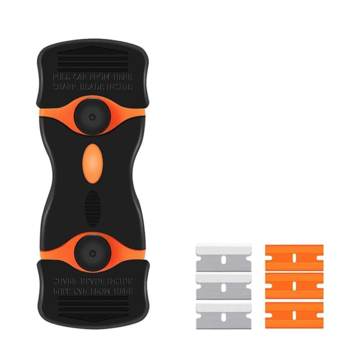 Double Headed Scraper Blade Glue Squeegee Remover Cleaner