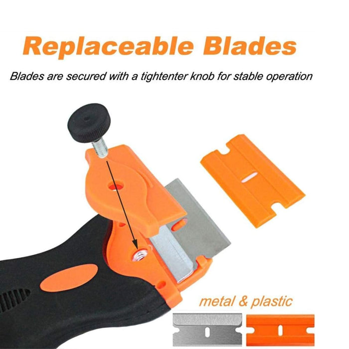 Double Headed Scraper Blade Glue Squeegee Remover Cleaner