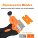 Double Headed Scraper Blade Glue Squeegee Remover Cleaner