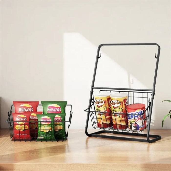 Double Layer Kitchen Organizer Shelf For Seasoning